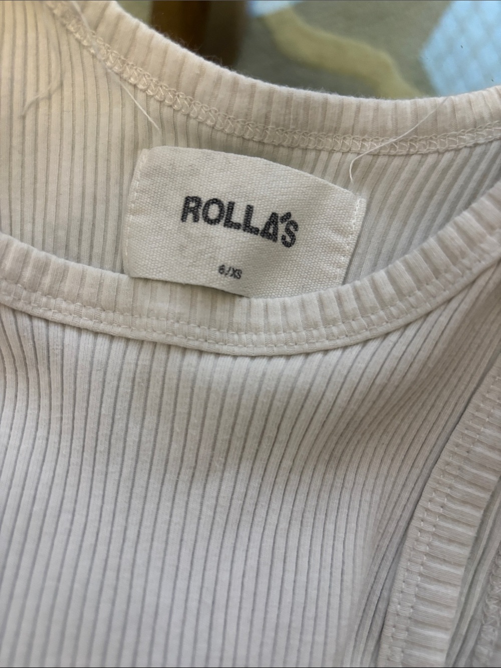ROLLA'S Cream Ribbed Tank Dress - Picture 3 of 3